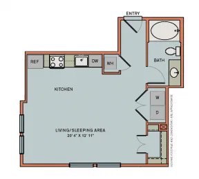 Can Plant Residences at Pearl San Antonio Floorplan 12