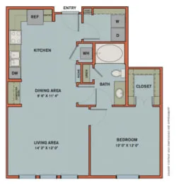 Can Plant Residences at Pearl San Antonio Floorplan 16