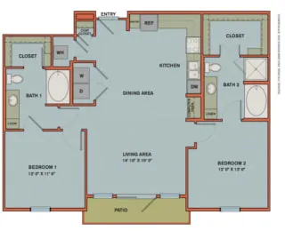 Can Plant Residences at Pearl San Antonio Floorplan 26