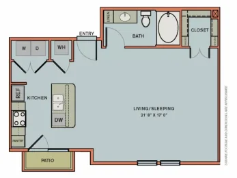 Can Plant Residences at Pearl San Antonio Floorplan 3