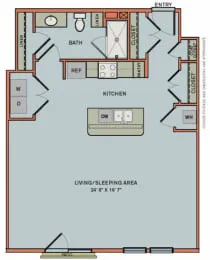 Can Plant Residences at Pearl San Antonio Floorplan 6