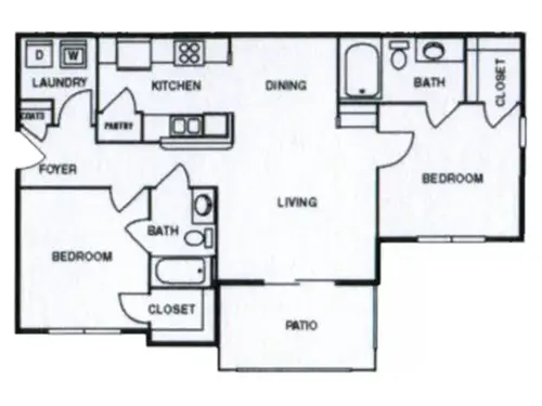Castilleja Apartments El Paso Floorplan 11