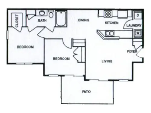 Castilleja Apartments El Paso Floorplan 12
