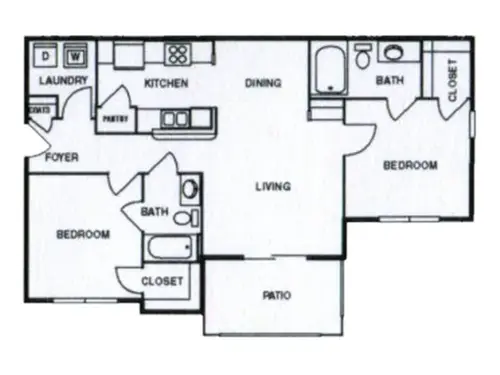Castilleja Apartments El Paso Floorplan 13