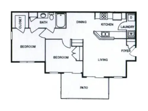 Castilleja Apartments El Paso Floorplan 15