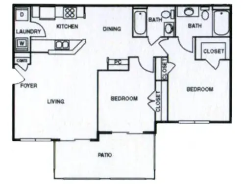Castilleja Apartments El Paso Floorplan 19