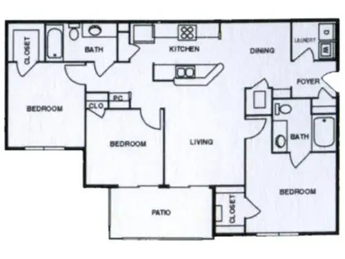 Castilleja Apartments El Paso Floorplan 24