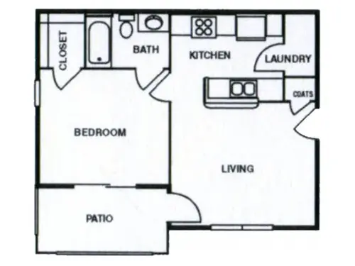 Castilleja Apartments El Paso Floorplan 6
