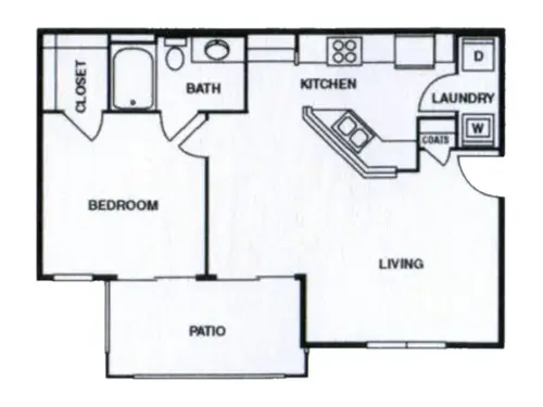 Castilleja Apartments El Paso Floorplan 7