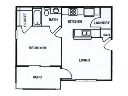 Castilleja Apartments El Paso Floorplan 8