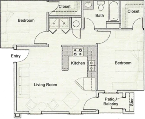 Chapel Hill Place El Paso FloorPlan 1