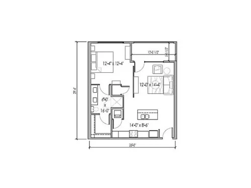 Cityscape Arts Fort Worth Floorplan 1