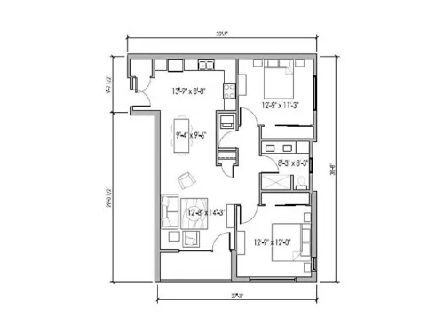 Cityscape Arts Fort Worth Floorplan 6