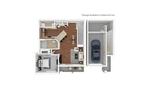 Cortland at Fredericksburg San Antonio Floorplan 1