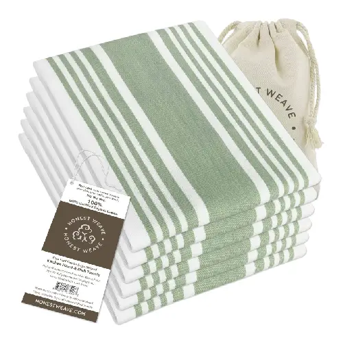 Cotton Linen Blend Kitchen Towels