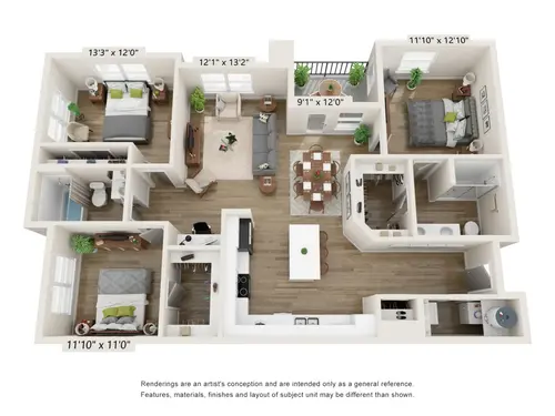 Desert Commons East El Paso Floorplan 7