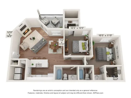Dixon at Stonegate Fort Worth FloorPlan 5