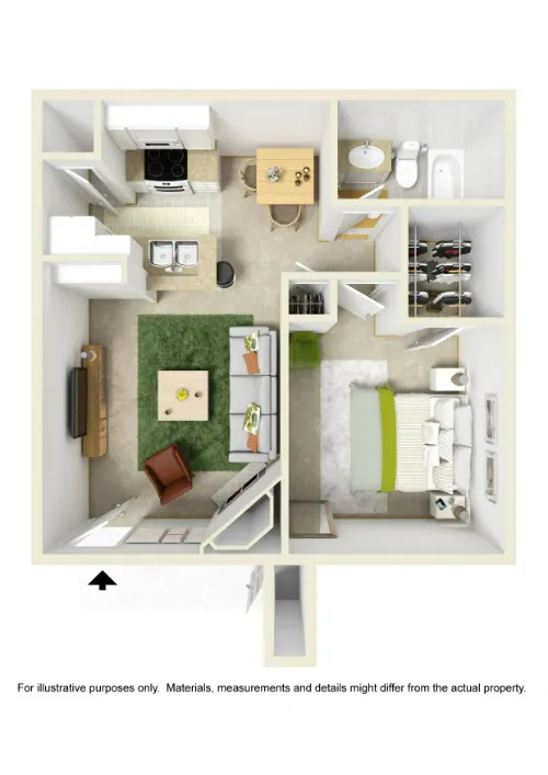 Double Tree Apartments El Paso FloorPlan 3