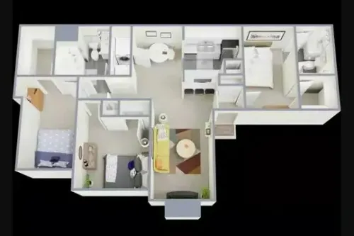 Dunmore Fort Worth FloorPlan 1