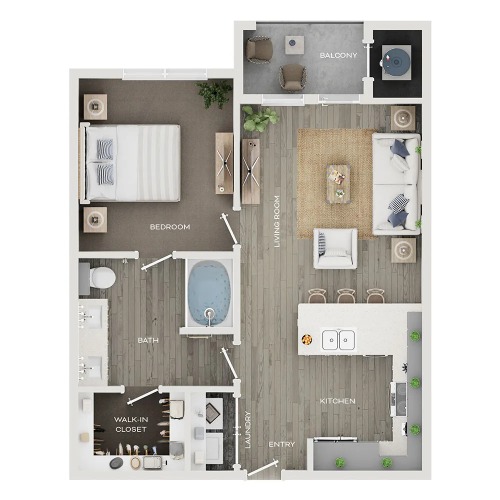 Eckhert Crossing Apartments floor plan 2