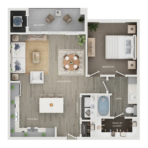 Eckhert Crossing Apartments floor plan 3
