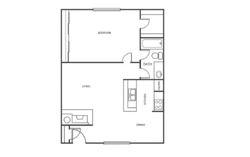 El Jardin Fort Worth FloorPlan 1