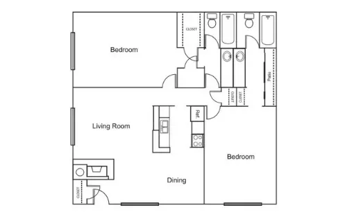 El Jardin Fort Worth FloorPlan 2