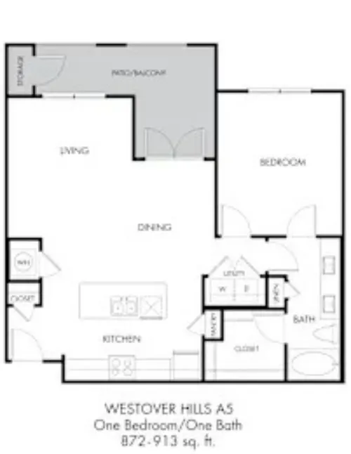 Estraya Westover Hills Apartments San Antonio FloorPlan 7