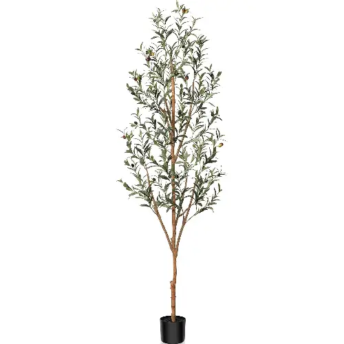 Faux Olive Tree in Modern Pot