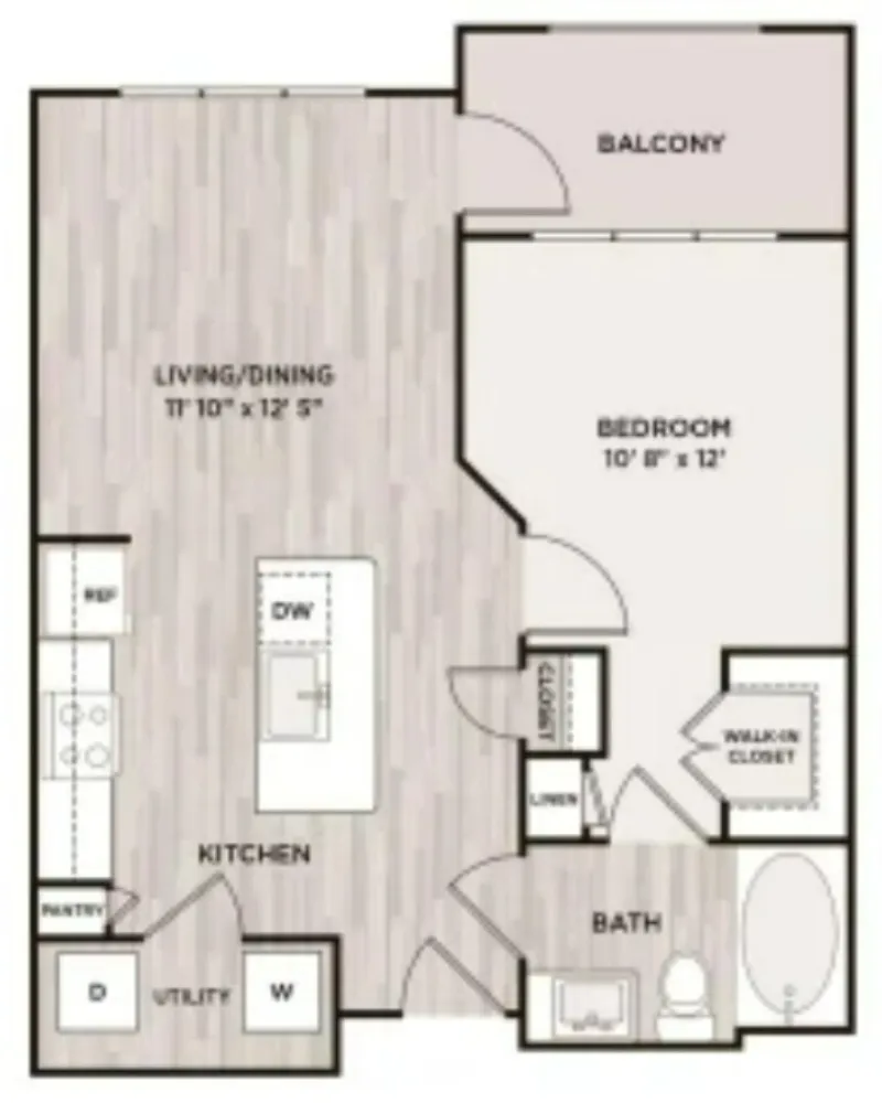 Fifty02 Westover Hills Apartments San Antonio FloorPlan 1