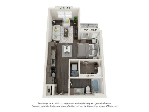 Grand at Saginaw floor plan 1