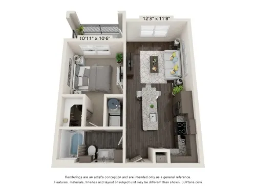 Grand at Saginaw floor plan 2