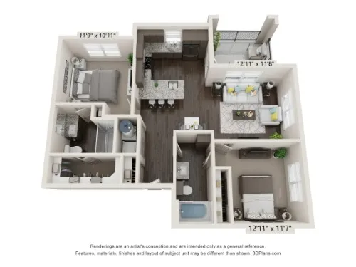 Grand at Saginaw floor plan 4