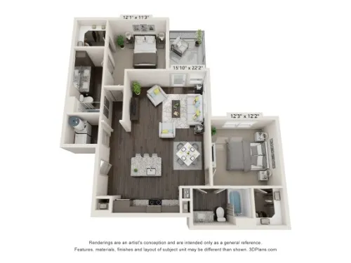 Grand at Saginaw floor plan 6