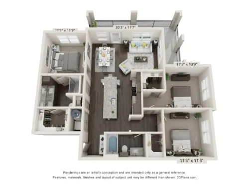Grand at Saginaw floor plan 7