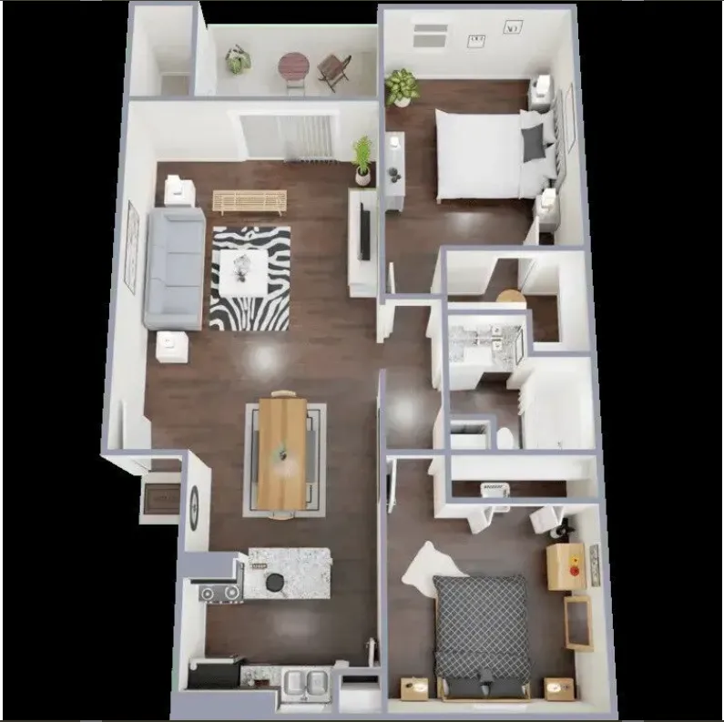 Harper at the Park Apartment Floorplan 4