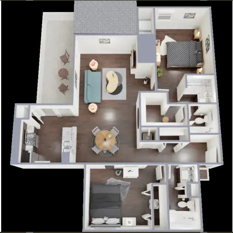 Harper at the Park Apartment Floorplan 6