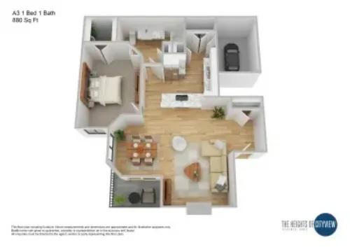 Heights of Cityview Fort Worth FloorPlan 3