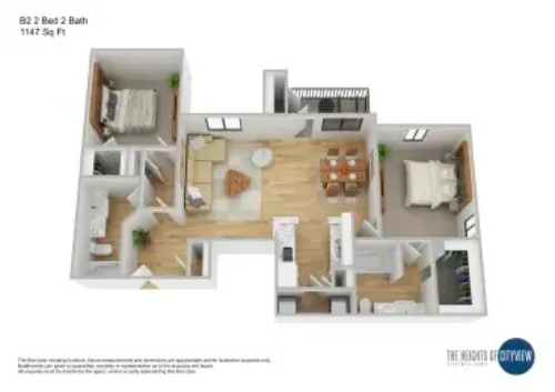 Heights of Cityview Fort Worth FloorPlan 6