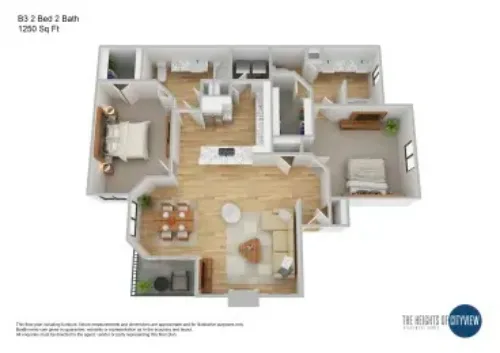 Heights of Cityview Fort Worth FloorPlan 7