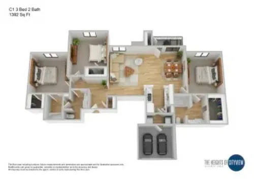 Heights of Cityview Fort Worth FloorPlan 8