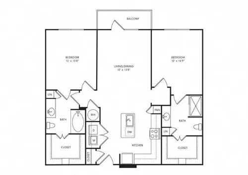 Henley at the RIM San Antonio FloorPlan 15