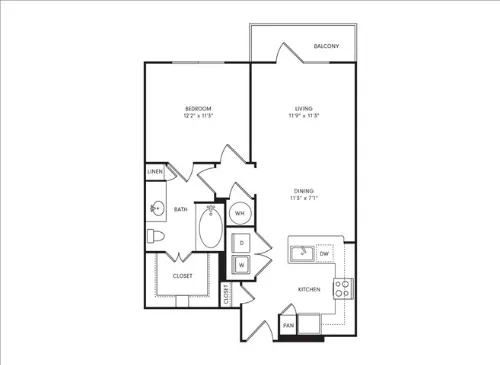 Henley at the RIM San Antonio FloorPlan 9