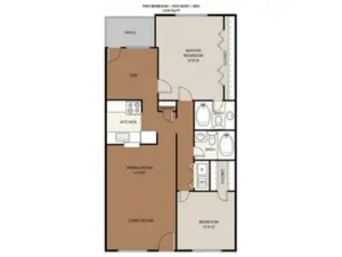 High Vista Apartments El Paso FloorPlan 5