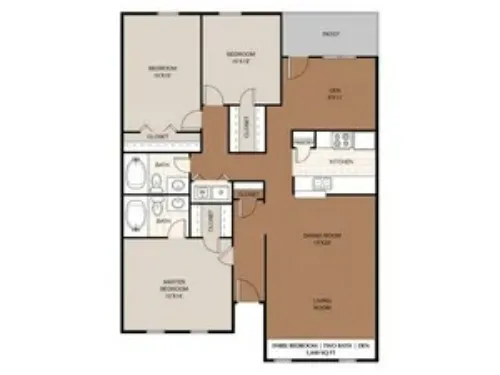 High Vista Apartments El Paso FloorPlan 7