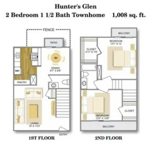 Hunter's Glen Apartments San Antonio FloorPlan 4