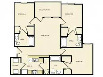 Independence Place El Paso Floorplan 3