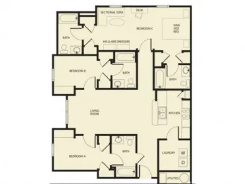 Independence Place El Paso Floorplan 4