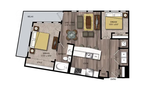 Jones and Rio San Antonio Floorplan 19