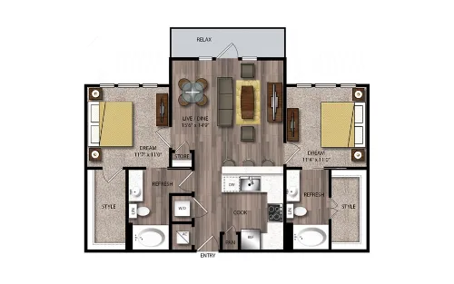 Jones and Rio San Antonio Floorplan 21